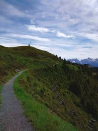 Road passing through landscape