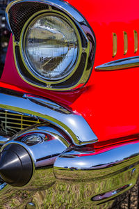 Close-up of vintage car