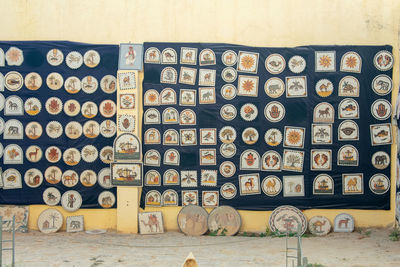 Close-up of containers