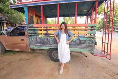 Portrait of woman smiling