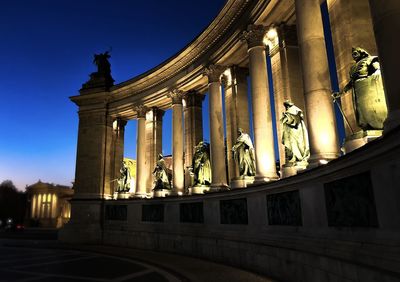 Low angle view of historical building