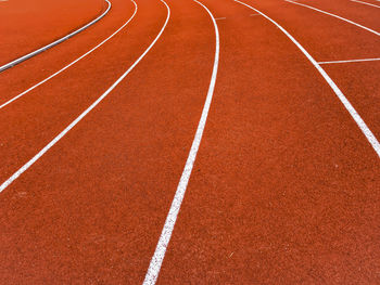 Full frame shot of running tracks