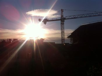 Sun shining through clouds