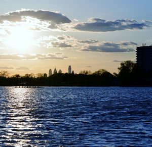 City at sunset