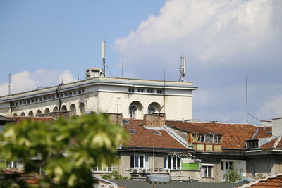 Low angle view of building against sky