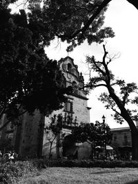 Low angle view of old building