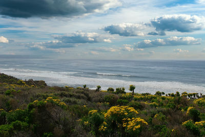 Scenic view of sea against sky