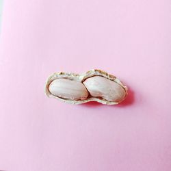 High angle view of banana on white background