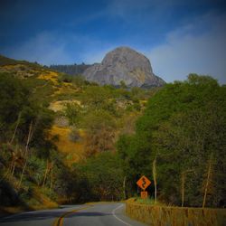 Country road passing through landscape