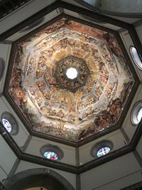 Low angle view of ceiling of building