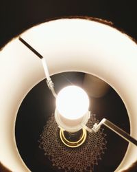 Close-up of illuminated light bulb