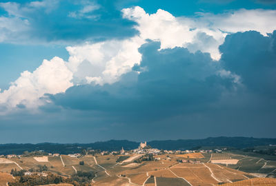 Panoramic view of landscape against sky