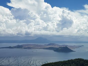 Majestic view of taal volcano