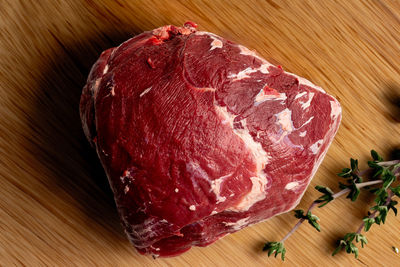 Close-up of food on cutting board