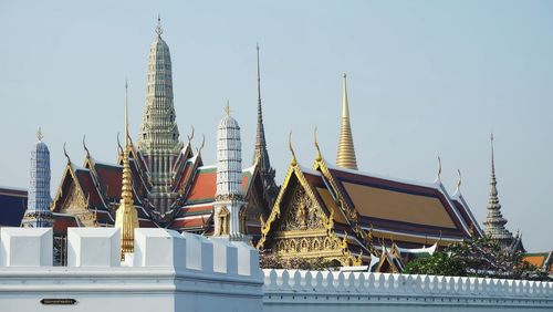 Traditional building against clear sky