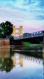 Reflection of built structures in water