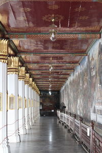 View of corridor in row
