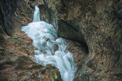 Beautiful sigmund thun klamm gorge in austria, europe