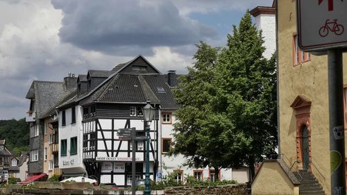 View of buildings in town