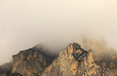 Scenic view of rocky mountains against sky