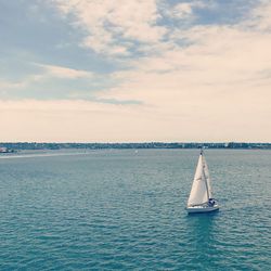 Scenic view of sea against sky