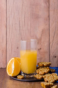 Close-up of drinks on table