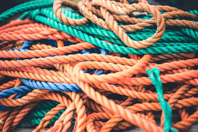 Close-up of fishing net