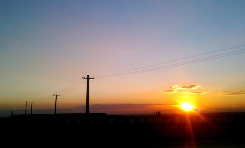 Scenic view of sunset