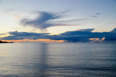 View of calm sea against the sky