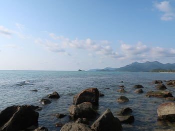 Scenic view of sea against sky