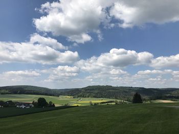 Scenic view of landscape against sky