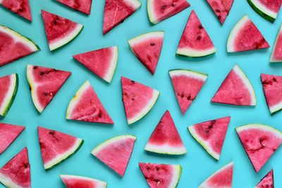 Full frame shot of chopped strawberries