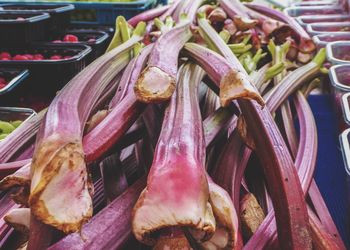 Close-up of vegetables for sale in market