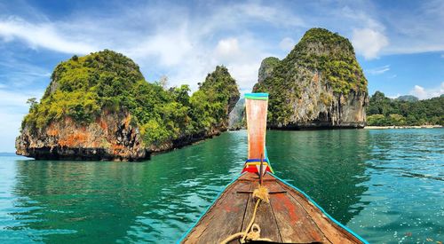 Panoramic view of sea against sky