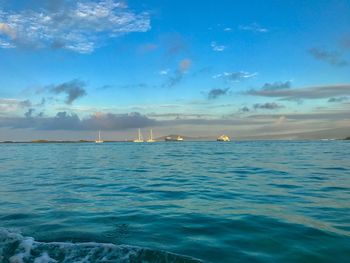 Scenic view of sea against sky