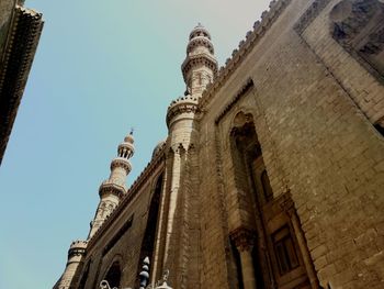 Low angle view of historical building against sky