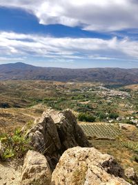 Scenic view of landscape against sky