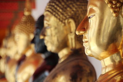 Close-up of statue in temple