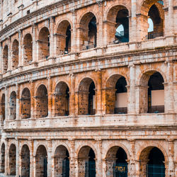 Low angle view of a building coloseum