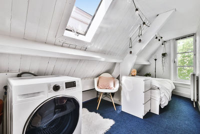 Interior of loft apartment