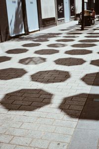 Close-up of tiled floor