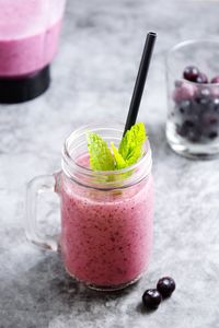 Close-up of drink on glass