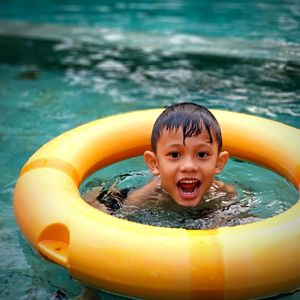 Swimming is one of the best moments for boys