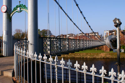 Panoramic view of bridge against sky