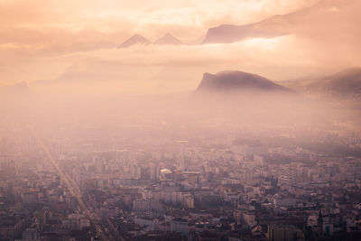 Aerial view of city