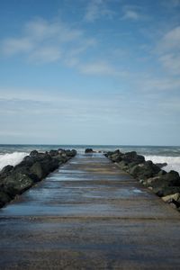 Scenic view of sea against sky