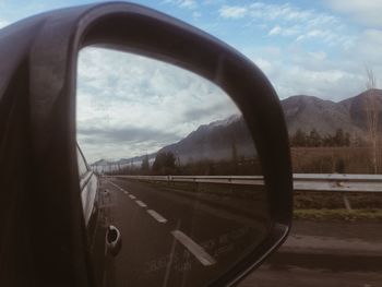 Road passing through mountains