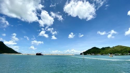 Scenic view of sea against sky