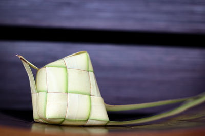 Close-up of bread on table