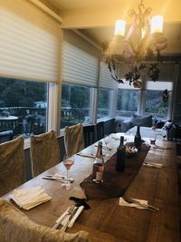 Interior of restaurant